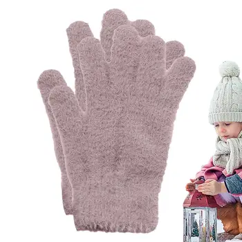  Зимние перчатки Женские эластичные перчатки для холодной погоды Теплые и водонепроницаемые эластичные манжеты для холодной погоды Эластичные перчатки Грелка для рук