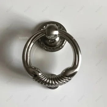   Китайский стиль Выдвижное кольцо Молоток Аксессуары для украшения дверей Дверное кольцо из цинкового сплава Противоугонный дверной молоток