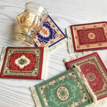  коврик коврик практичный прочный коврик для чаши гостиная персидский мини тканый коврик для подарков