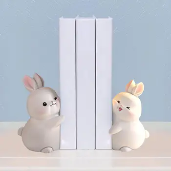   Кролик Книжный органайзер Поддержка Кролик Конец книги Стоппер Декоративные подставки для книг для гостиной