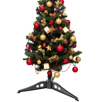   Кронштейн для рождественской елки Подставка для рождественской елки Пластиковый пластиковый штатив для ног 12 см Треугольная белая нижняя пластиковая рама