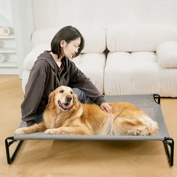  Лежанки для собак Складная кровать для собак Антиувлажняющие лежанки для больших собак Дышащая кровать для летних путешествий Кемпинг Подвесной питомник