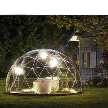  летний зимний сад коттедж ПВХ купольный сарай роскошный открытый кемпинг пластиковая купольная палатка иглу