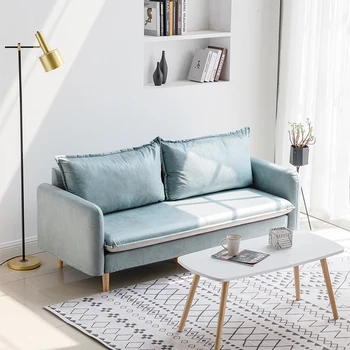  Маленькая квартира B&B диван без стирки ткань минималистичный скандинавский современный простой гостиная аренда жилья комбинация