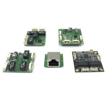  Модуль мини-коммутатора PBC OEM-модуль PBC мини-размер 3/4/5 портов Сетевые коммутаторы 10/100 Мбит/с Модуль коммутатора мини-Ethernet на печатной плате