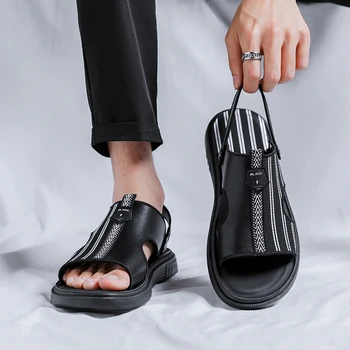  Мужские дышащие сандалии Удобные легкие тапочки Нескользящая повседневная обувь для мужчин