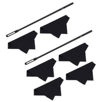  Наборы для чистки флейты Салфетка для полировки флейты и палочка для чистки Деревянные духовые инструменты H58D