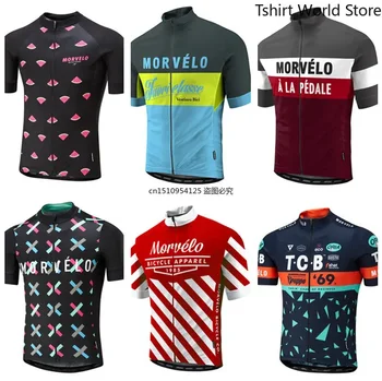  НОВИНКА 2019 Лето Morvelo Велоспорт Джерси Мужская рубашка с коротким рукавом MTB MX Велосипедная рубашка Велосипедная одежда Одежда Ropa Ciclismo