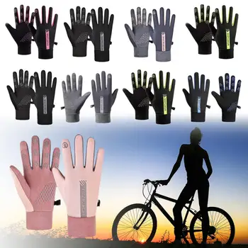  Новые осенне-зимние перчатки для мужчин и женщин плюшевые теплые водонепроницаемые перчатки с сенсорным экраном с длинным пальцем для верховой езды на мотоцикле Glov K7F9