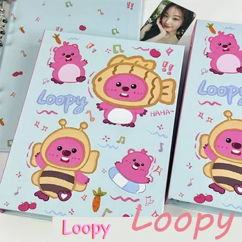  Новый Kawaii Cute Loopy A5 Notebook Storage Booklet Loose-Leaf Four Palace Grid Star Chasing Изысканный подарок милой девушке для детей
