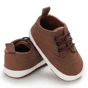   Обувь для малышей для мальчиков Повседневная обувь для малышей Материал PU Младенец Малыш Мягкая подошва Противоскользящая детская обувь для 0-18 м