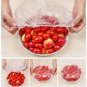  Одноразовый пакет для хранения свежих продуктов Крышки для продуктов Упаковочные пакеты для хранения фруктов Кухонный пакет для сохранения свежести
