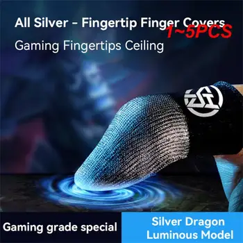   Перчатки для мобильных игр Потнепроницаемый противоскользящий сенсорный экран Рукав для пальца Дышащий игровой чехол для пальцев для геймера