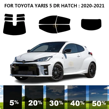   Предварительно нарезанная нанокерамика Автомобильный УФ-комплект тонировки окон Автомобильная оконная пленка для TOYOTA YARIS 5 DR HATCH 2020-2021