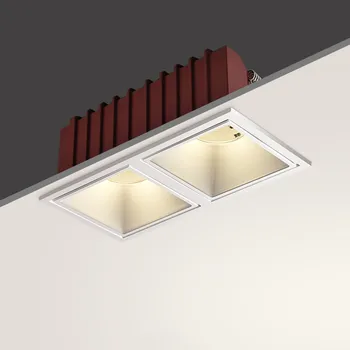  Светодиодный потолочный светильник Встраиваемый потолочный светильник с регулируемой яркостью Прожектор Алюминиевые светодиодные светильники COB 7 Вт 12 Вт AC110 В 220 В Освещение домашнего декора