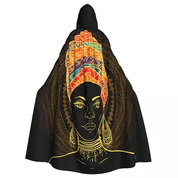  Унисекс Взрослый Африканский Женщина Плащ с капюшоном Длинный Костюм Ведьмы Косплей